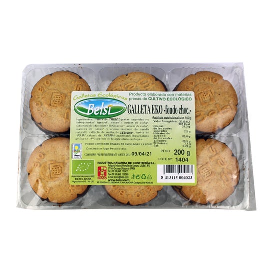 Belsi Biscotti Fondo Cioccolato Bio 200 g