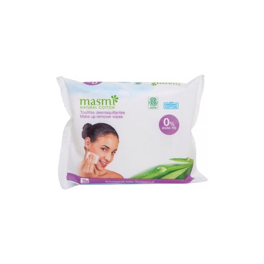 Masmi Toallias Removedor de Maquiagem 0% Alcohol 20 uds