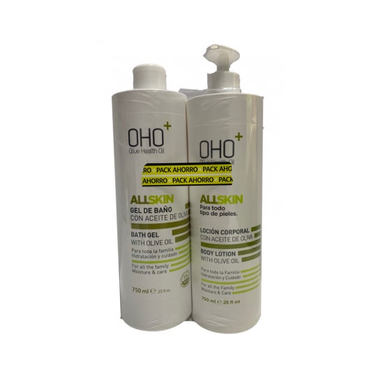 Oho+ Pack Gel de Baño + Loción Corporal 2x750ml