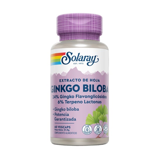 Solaray Ginkgo Biloba Extract 60 Mg 60 Cáps