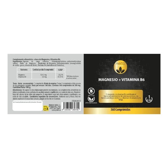 Phytofarma Magnesio + Vitamina B6 360comp