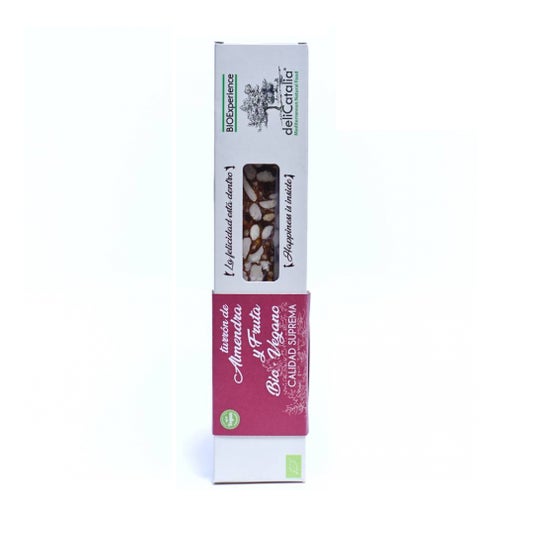 Delicatalia Turrón Almendra Fruta Bio Vegano 165 g