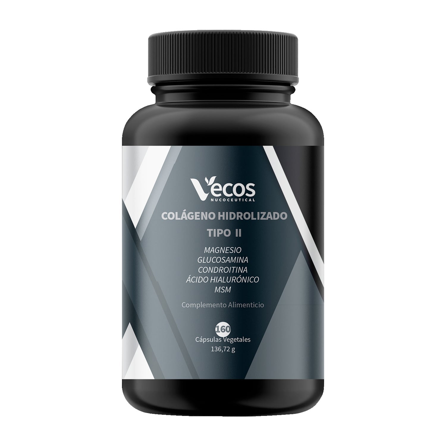 Vecos Nucoceuticals Colágeno Hidrolizado Tipo II 160caps