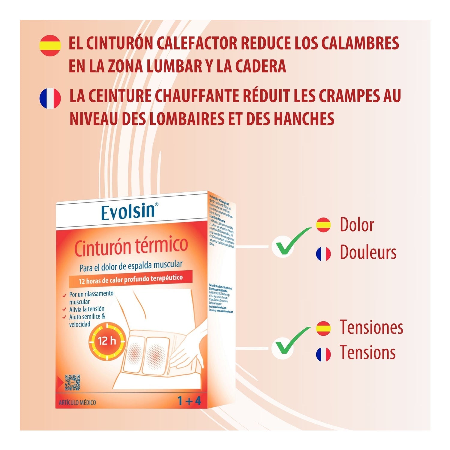 Evolsin Cinturón Térmico 7 aplicaciones