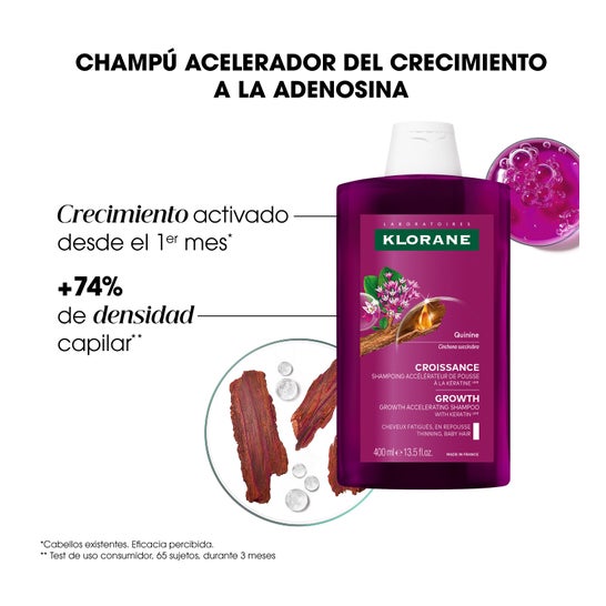 Klorane Crecimiento Champú Acelerador 400ml