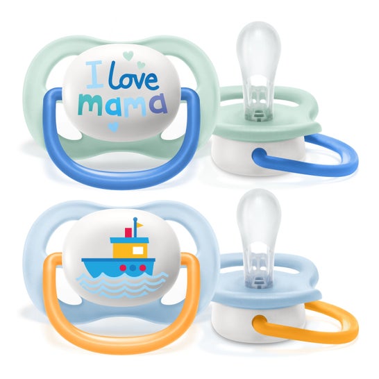 Avent Pack Chupetes Ultra Air Happy 0-6 M 2 uds