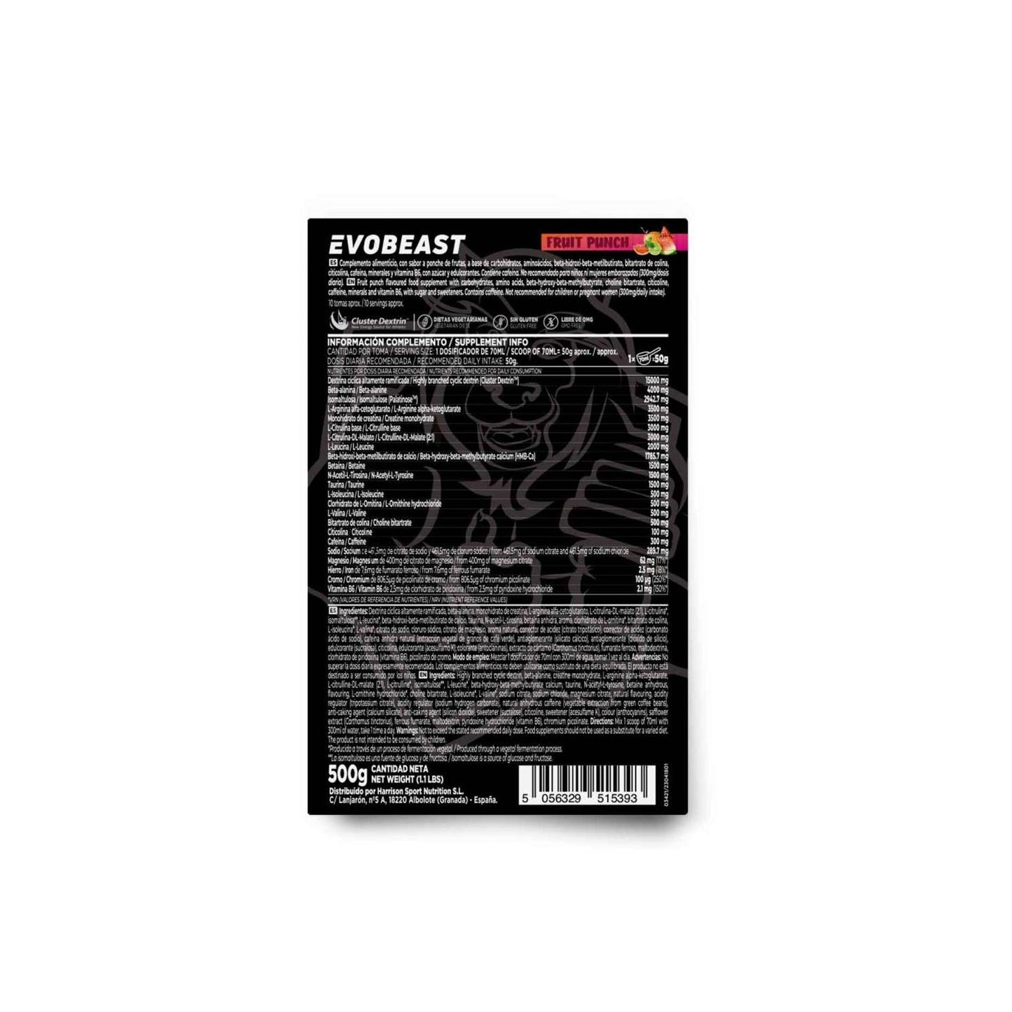 HSN Evobeast Ponche de Frutas 500g