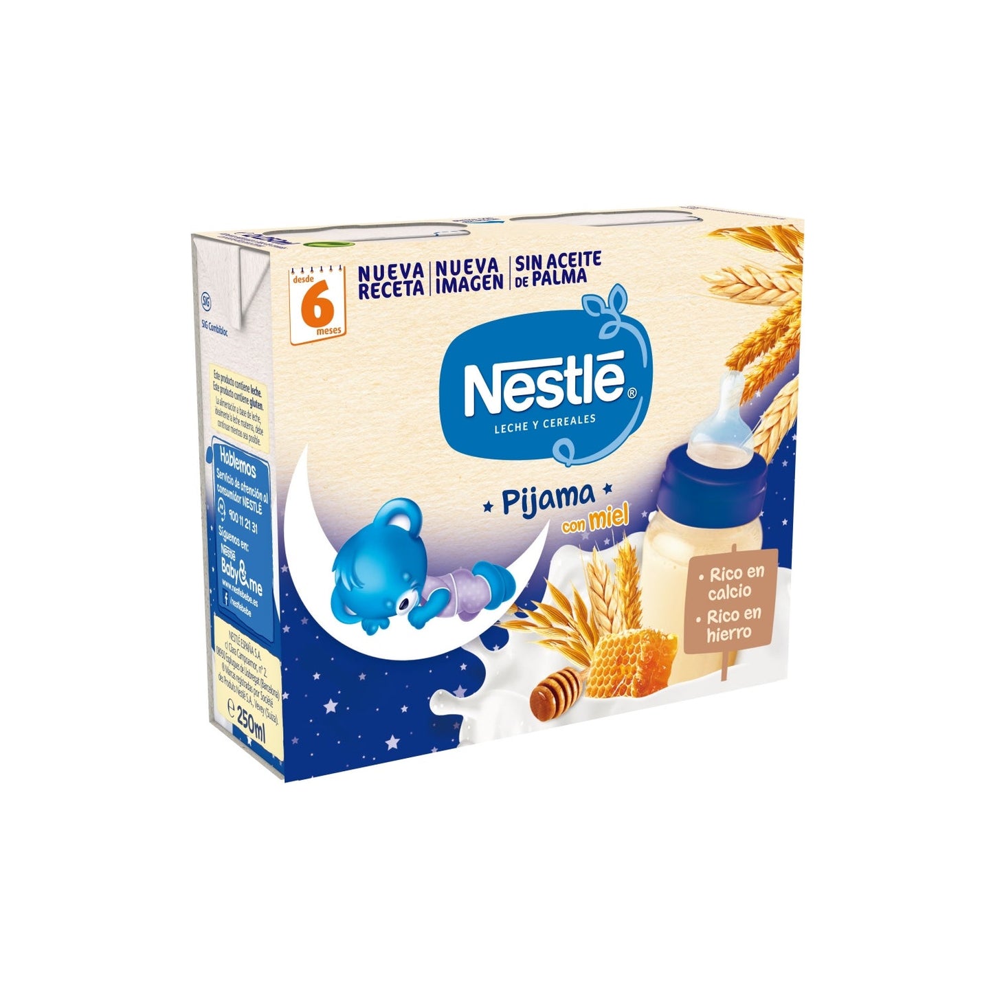 Nestle 8 Cereales Con Miel Brick Listo Para Tomar 2x250ml