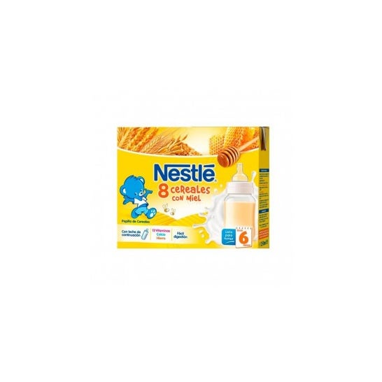 Nestle 8 Cereales Con Miel Brick Listo Para Tomar 2x250ml