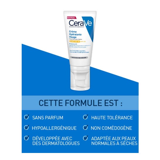 Cerave® Crema Facial SPF30 52ml + Crema Limpiadora 20ml