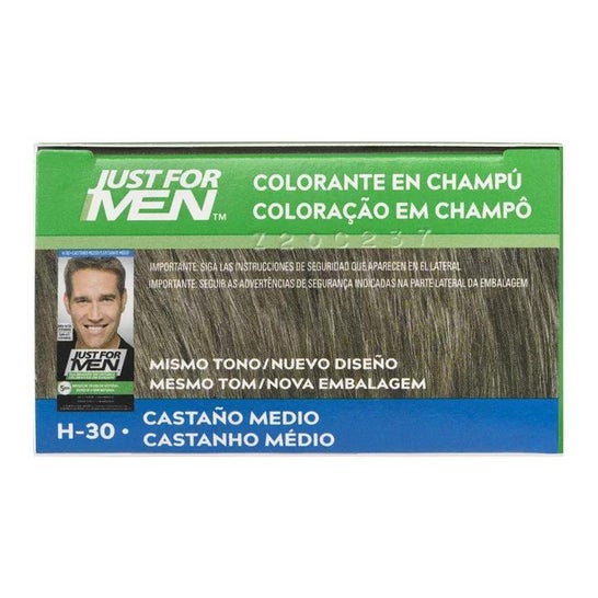 Just For Men champú colorante castaño medio 30ml