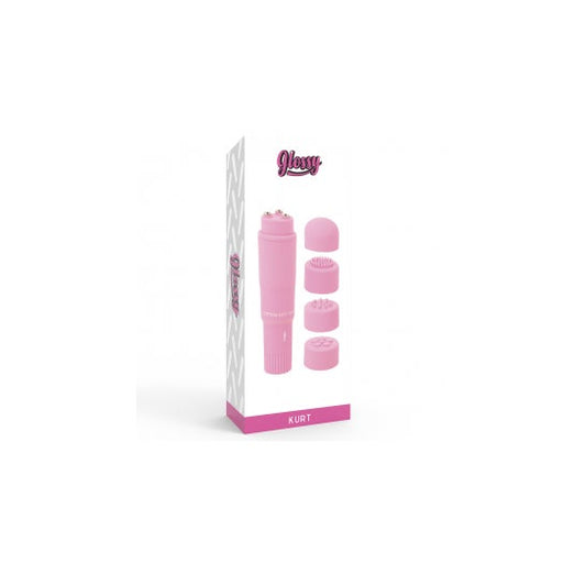 Glossy Pocket Kurt Masajeador Rosa 1ud