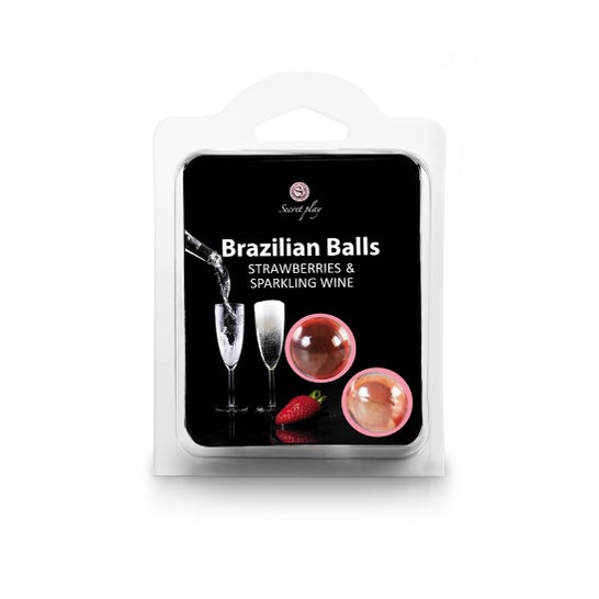 Secret Play Set 2 Brazilian Balls Aroma Fresa Cava 8gr