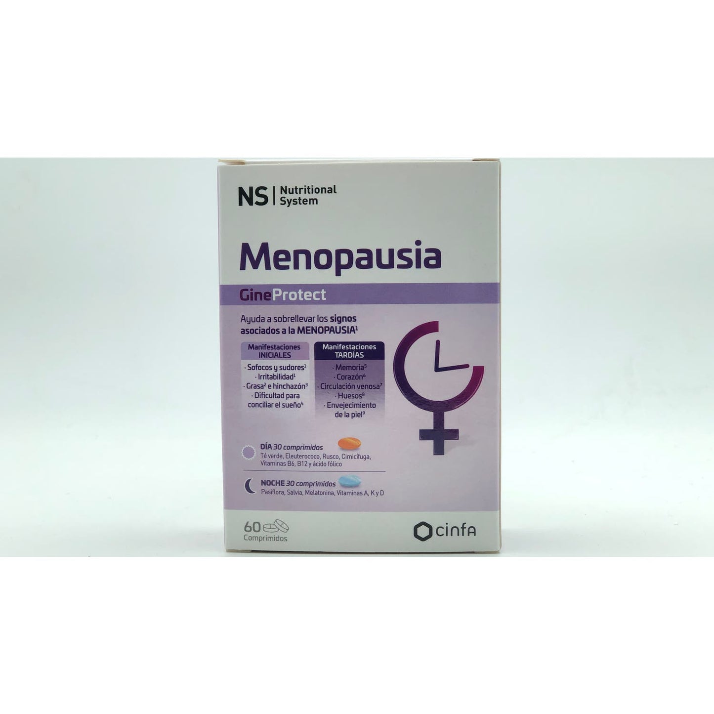 NS Menopass+ GineProtect Día y Noche 60comp