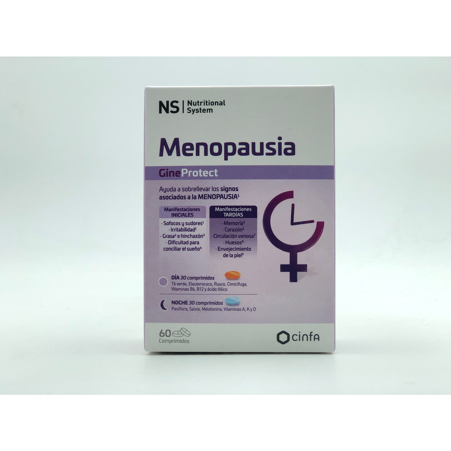NS Menopass+ GineProtect Día y Noche 60comp