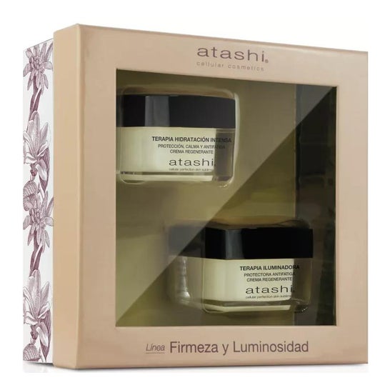 Atashi Cofre Terapia Iluminadora 50 ml + Hidratación Intensa 50 ml