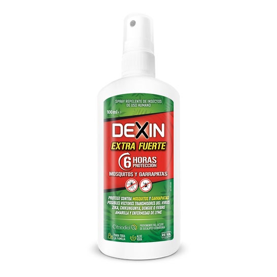 Dexin Extra Fuerte antimosquitos spray niños y adultos 100 ml