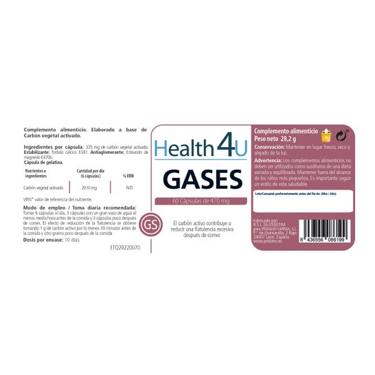H4 U Gases 60 caps