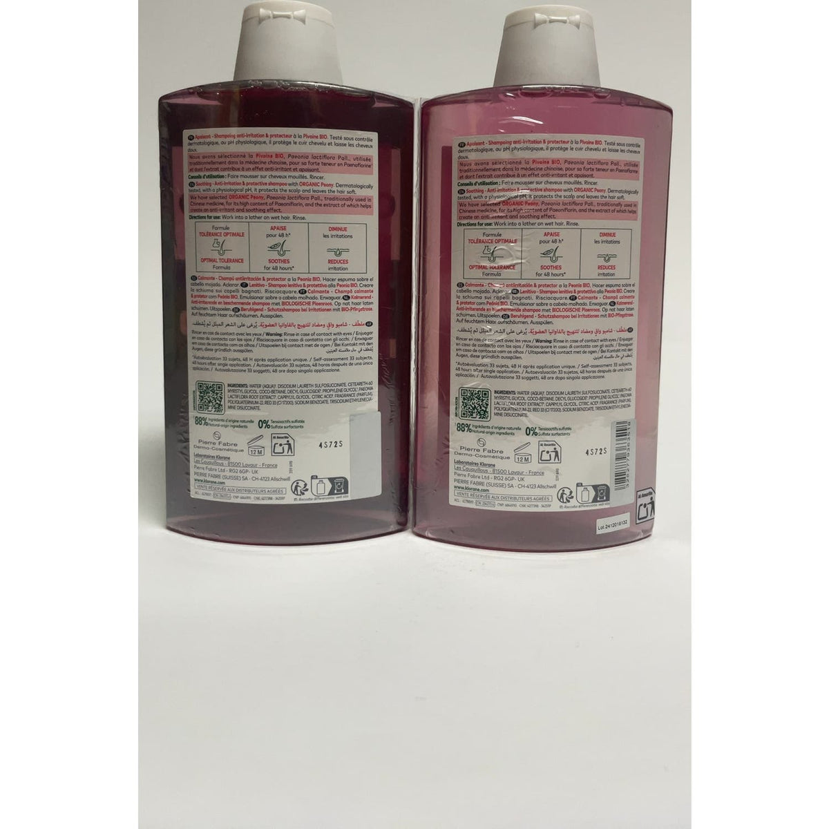 Klorane Champu Peonia 2x400ml