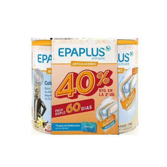 EpaPlus Arthicare Colágeno + Silicio + Ácido Hialurónico + Magnesio Vainilla 2x326g