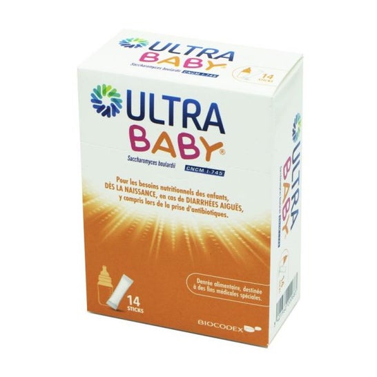 ULTRA BABY Polvo antidiarreico Caja de 14 varillas