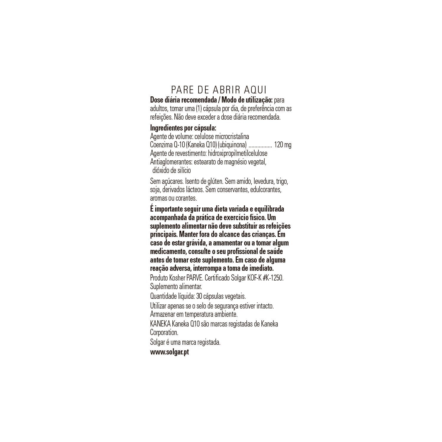 Solgar Coenzima Q-10 120 mg 30vcaps