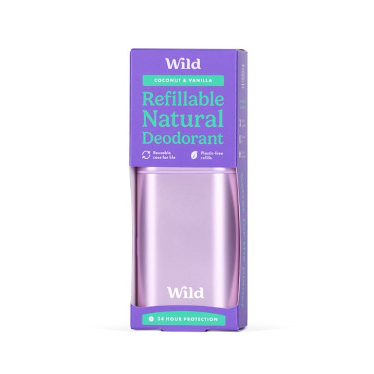 Wild Desodorante Natural Caja y Recarga Coco y Vainilla 40g