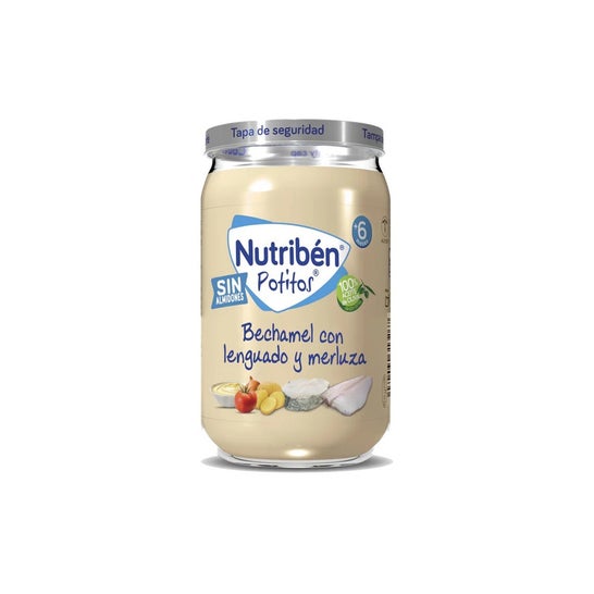 Nutriben Potitos Bechamel con Lenguado y Merluza 235 gr