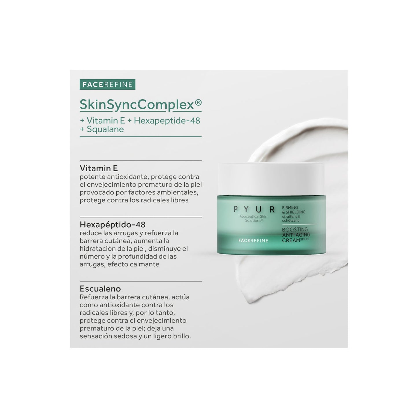 PYUR Boosting Anti Aging Crema SPF30 50 ml