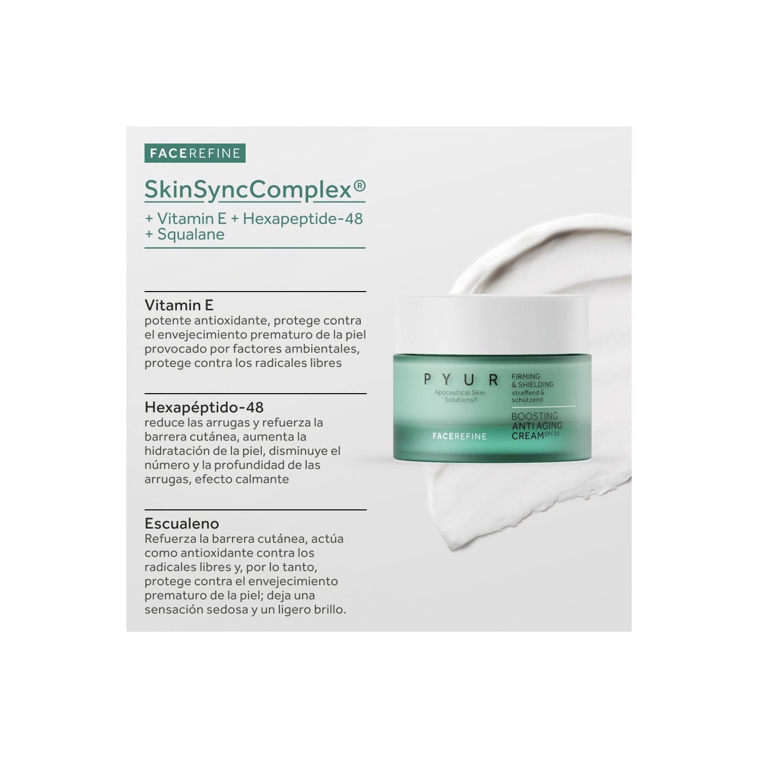 PYUR Boosting Anti Aging Crema SPF30 50 ml