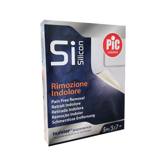 Pic Solution Apósito Adhesivo Silicona Postoperatorio 5x7 cm 5 uds