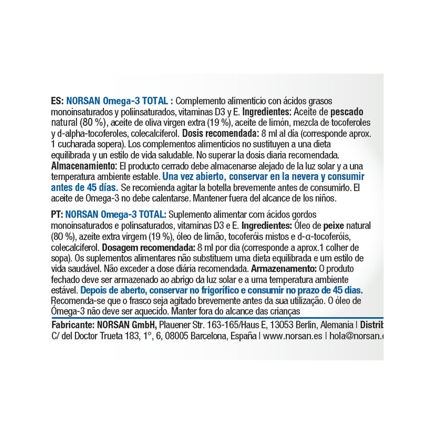 Norsan Omega-3 Total Limón 200ml