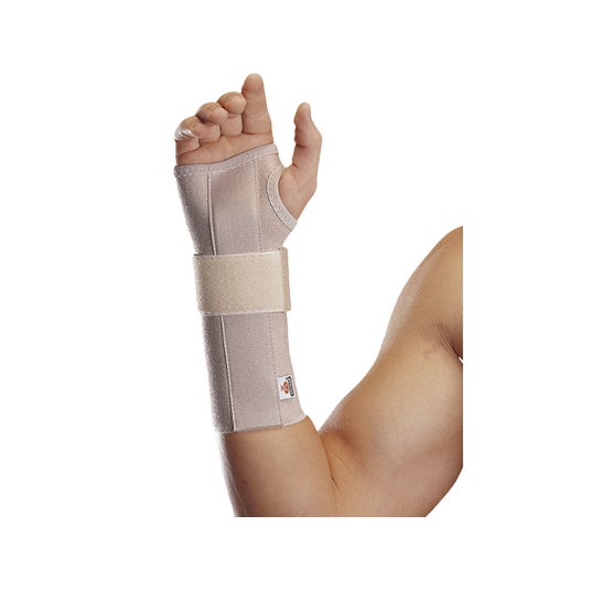 Orliman Muñequera Palmar Velcro Derecho T1 Beige 1 ud