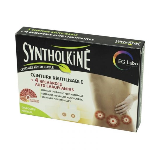 SyntholKiné Set Faja Calor + 4 Recambios Autocalentables