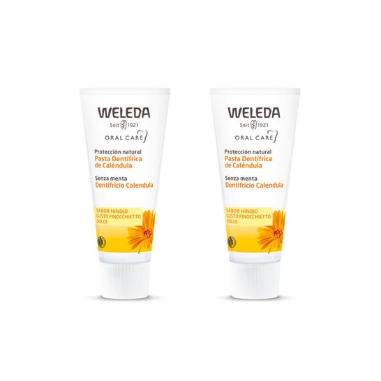 Weleda Pasta Dentífrica de Caléndula Sabor Hinojo 2x75ml