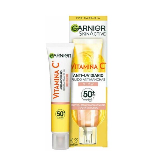 Garnier Skinactive Vitamina C Fluido Antimanchas Spf50 Glow 40ml