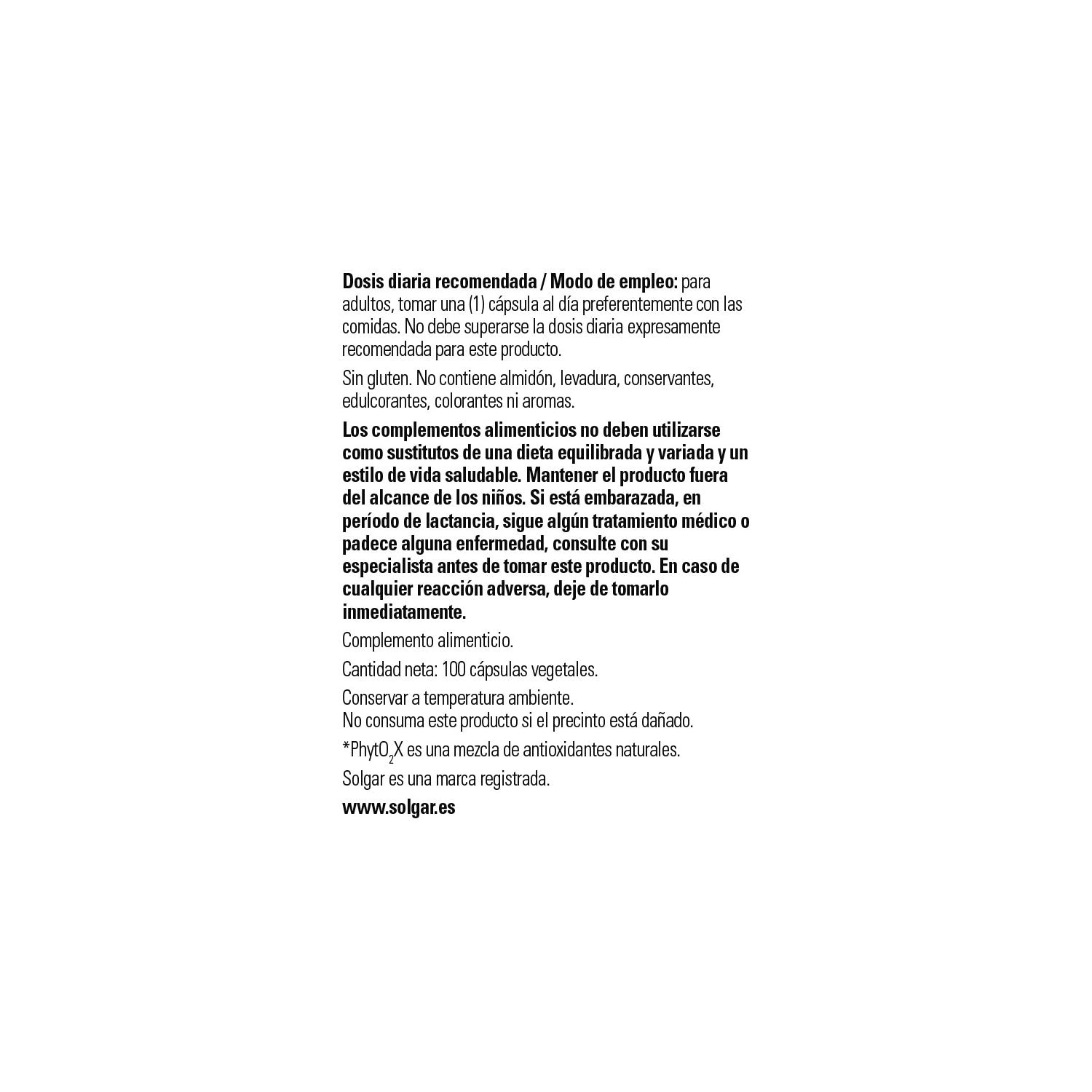 Solgar Gotu Kola Extracto 100vcaps