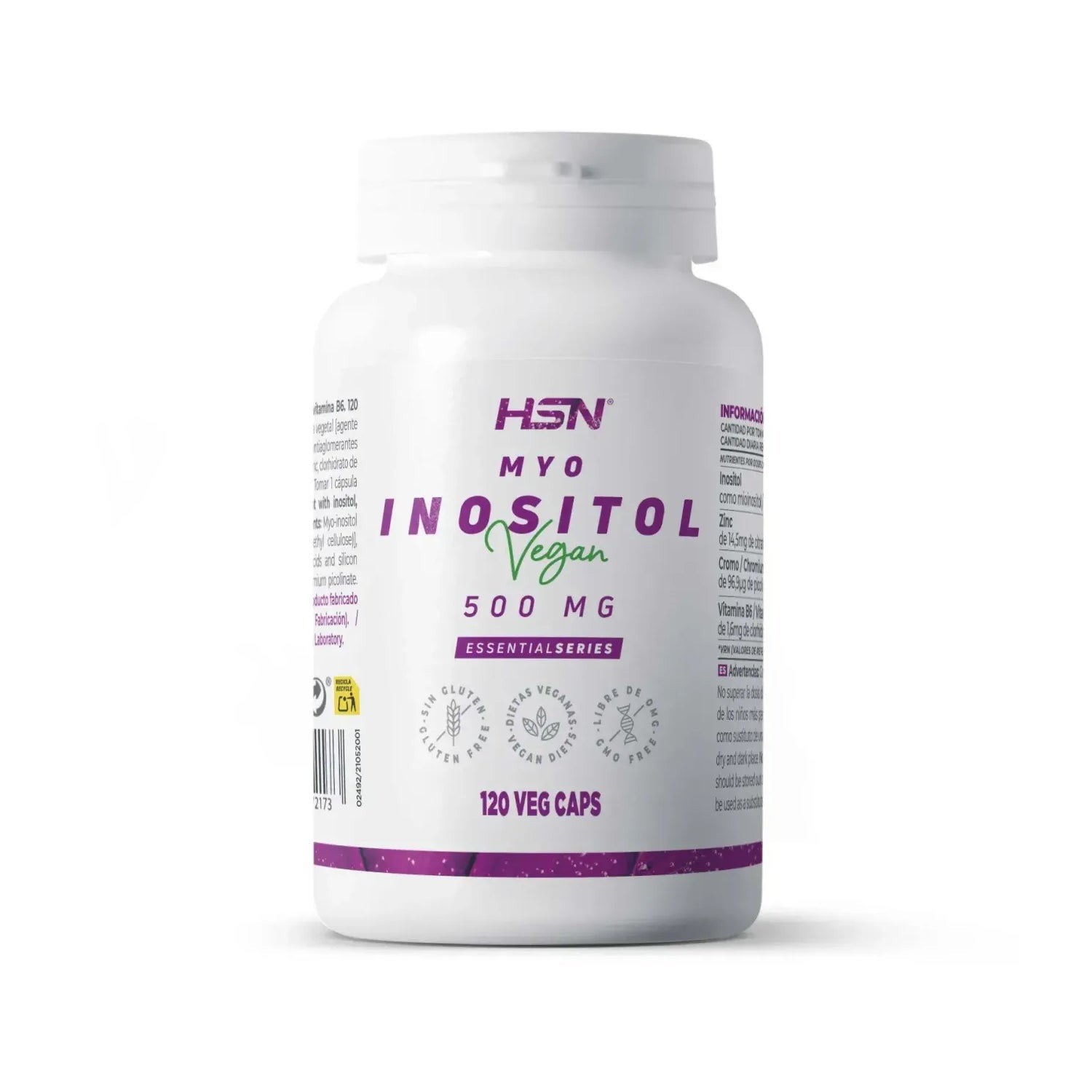 HSN Inositol 500mg 120vcaps