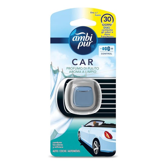 Ambi Pur Car Ambientador Desechable Aroma Limpio 125g