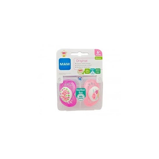 MAM Chupete Silicona Original Matt R 6+ Meses 2 uds