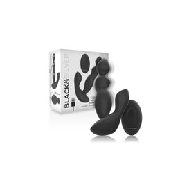 Black&Silver Cora Plug Anal Silicona Control Remoto 1ud