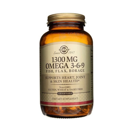 Solgar Omega 3-6-9 Pescado Lino y Borraja 120 perlas
