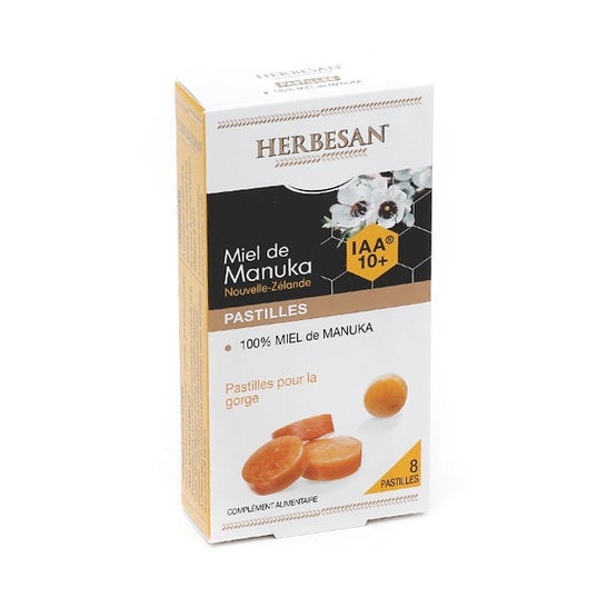 Herbesan Pastillas de Miel de Manuka Iaa10+ 8uds