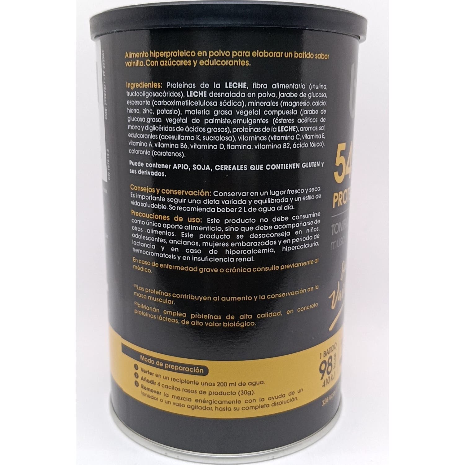 Bimanán® Be Fit Batido Hiperproteico Vainilla 360g