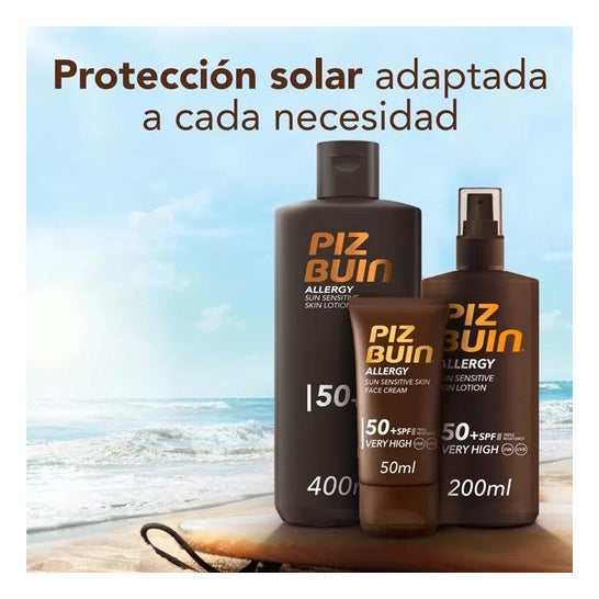 Piz Buin Allergy Loción Piel Sensible SPF50+ Proteccion 400ml