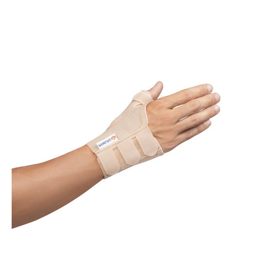 Orliman Muñequera Ferula Pulgar Derecha Beige T-1 1 ud