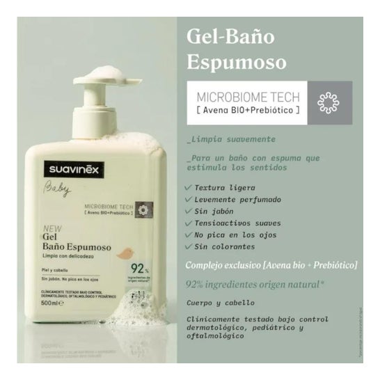 Suavinex Pediátrico Gel-Champú Espumoso 500ml