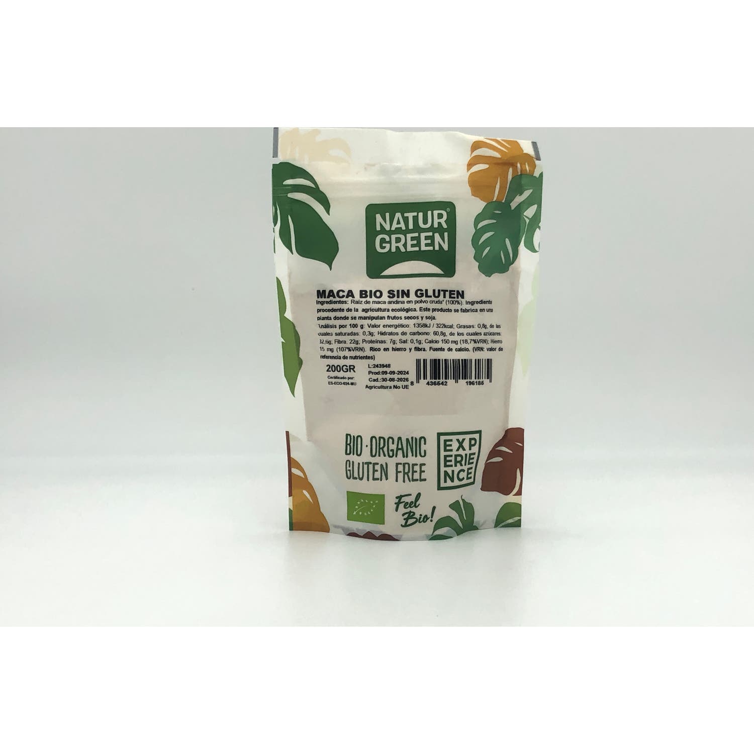 Naturgreen Maca Andina Ecológica En Polvo 200g