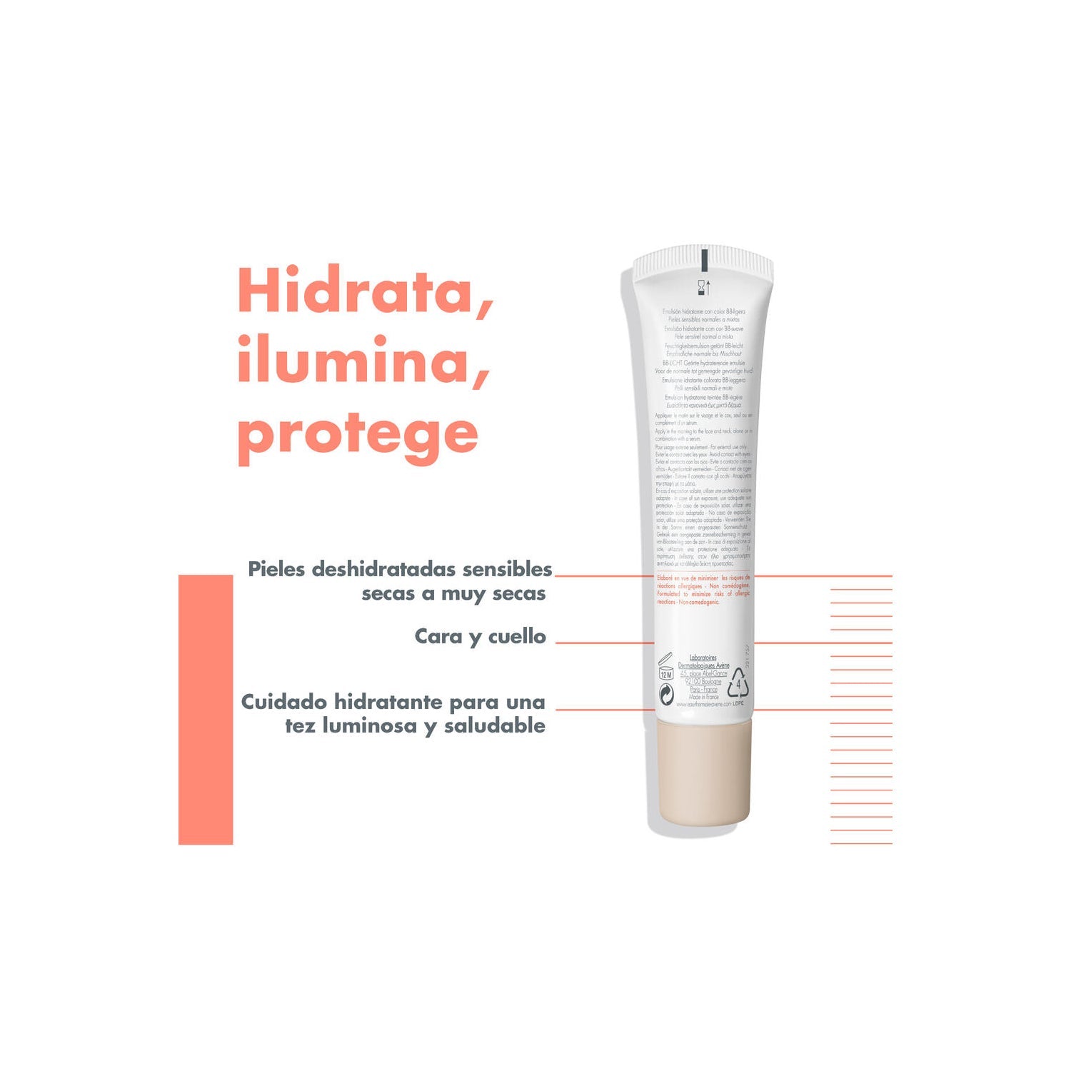 Avène Hydrance BB Ligera Emulsión Hidratante SPF30 40ml