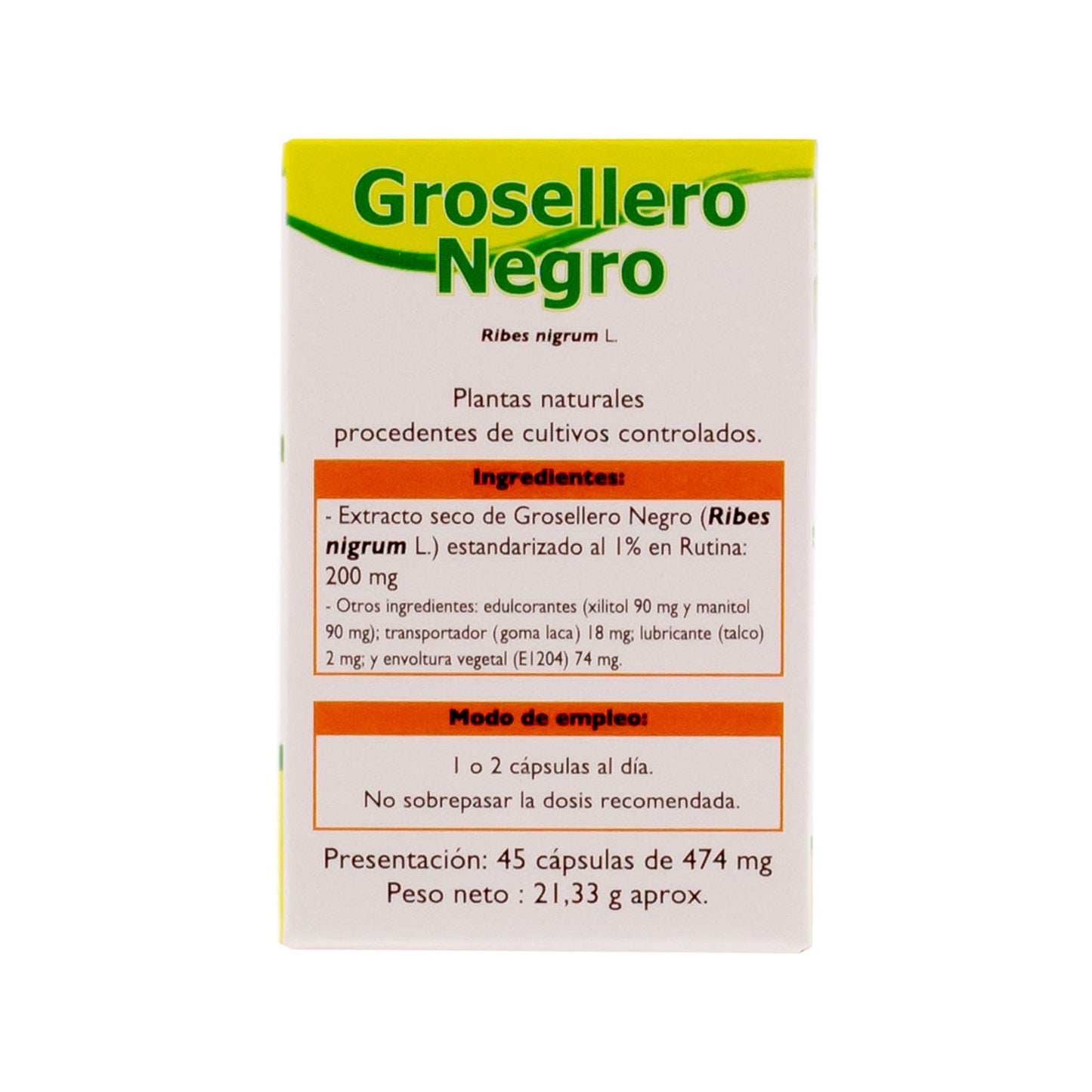 Neo Grosellero Negro 45 caps